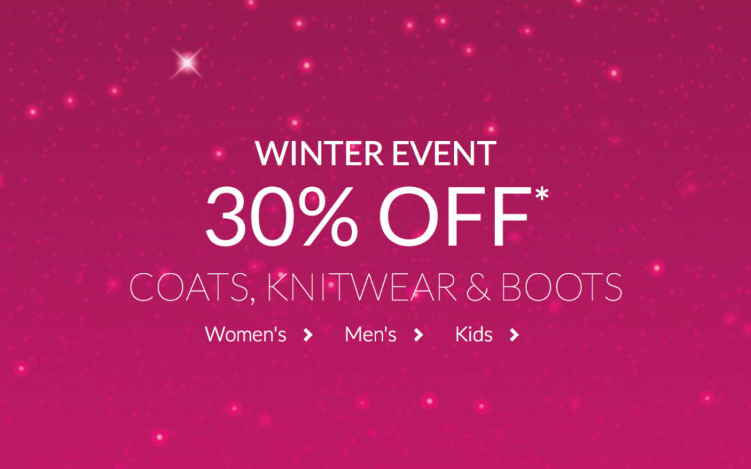Debenhams Winter Sale Now On – 30% Off Knitwear, Coats, Boots